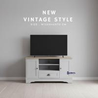ราคา ตู้วางทีวี ชั้นวางทีวี สไตล์วินเทจ ขนาด120x40x70ซม. มี3สี Brownfurniture (22019814761)