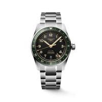 ราคา LONGINES/Longines นาฬิกาข้อมือผู้ชาย สายสแตนเลสสีเงิน หน้าปัดสีเขียวสีดำ ระบบออโตเมติก (26760309431)