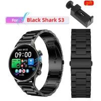 ราคา สาย Black shark S3 สายโลหะสําหรับ Black shark S3 สายนาฬิกาอัจฉริยะ สายรัดข้อมือแบบสปอร์ต (42705209403)
