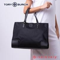 ราคา Isa Lovely Shop Tory Burch Ella Nylon Tote In Black 136144 (24971131867)