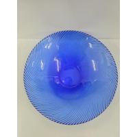 ราคา ชามแก้วใส ทรงกลมใบใหญ่ สีน้ำเงิน ลายนูนด้านหลัง (19592807062)