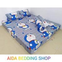 ราคา ชุดผ้าปูที่นอน 6ฟุต ครบชุด5ชิ้น ลายโดเรม่อน (3579012216)