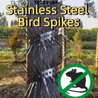 ราคา TECHHUB4 สแตนเลสนก Spikes, 0.5/1m ยืดหยุ่นกระรอก Deterrent, Bird Drive Away Bendable Anti-bite สนิม Anti Pigeon Spikes สวน (28092381917)