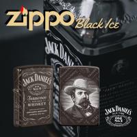 ราคา Zippo Jack Daniel Black Ice, 100% ZIPPO Original from USA, new and unfired. Year 2021 (25154549661)