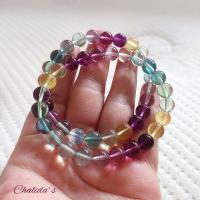 ราคา ข้อมือหินฟลูออไรด์แท้ ไล่สี (20875238108)