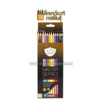 ราคา ดินสอสีไม้ แท่งยาว 12 สี มาสเตอร์อาร์ต Series เกรดพรีเมี่ยม (1600338228)