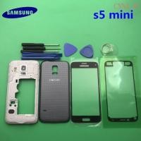 ราคา เคสแบบเต็มฝาหลัง + เลนส์กระจกหน้าจอด้านหน้า + กรอบกลางสําหรับ Samsung Galaxy S5 mini G800 G800F อะไหล่ครบชุด (42566245357)