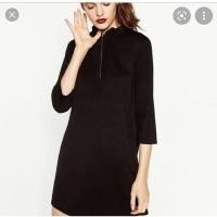 ราคา Used like new zara black dress เดรส ซาร่า size M (4994917595)