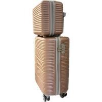 ราคา กระเป๋าเดินทางแบบล้อลาก Caggioni model 60035 ขนาด 20 นิ้ว พร้อมกระเป๋าลูก สี champagne ของใหม่ (25073597808)