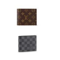 ราคา LOUIS VUITTON Marco Wallet ผ้าใบเคลือบ+หนังวัว/กระเป๋าสตางค์/ที่ใส่บัตร/สไตล์เดียวกันสำหรับผู้ชายและผู้หญิง (24125729981)