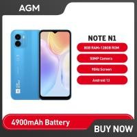 ราคา AGM Note N1 Smartphone, 8GB RAM, 128GB ROM, 6.583 Inch HD + Screen, 50MP, Android 13, 50000mAh, 2SIM Card Celular, (10499668702)