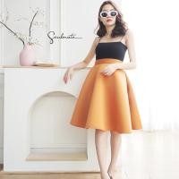 ราคา ⭐️⭐️ :::: [ส่งต่อ] กระโปรงผ้าโฟมทรงสวิง ทรงสวย เนื้อผ้าดี สีส้ม :::: ⭐️⭐️ (21089947082)