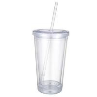 ราคา แก้วพลาสติก2ชั้น+พร้อมหลอดดูด (7705603703)