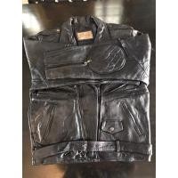 ราคา เสื้อสวมขับขี่มอไซค์หนังแท้มือสอง อก 40-41”ปักลายฮาเล่ย์ (27226552320)