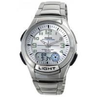 ราคา Casio Standard นาฬิกาข้อมือผู้ชาย สายสแตนเลส รุ่น AQ-180WD-7BVDF - silver (63179164)