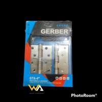 ราคา เกอร์เบอร์ บานพับประตูบ้าน 4 นิ้วบานพับประตูสแตนเลส 2 ชิ้น (43055711547)