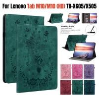 ราคา สําหรับ Lenovo Smart Tab M10 HD B10 10.1 คุณภาพสูงหนังฝาครอบ TB-X505F TB-X505L TB-X505X TB-X605F TB-X605L แฟชั่น 3D กุหลาบกระเป๋าสตางค์ช่องใส่การ์ดแท็บเล็ตกรณีปากกา (42018350763)