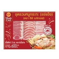 ราคา ซีพี ชุดรวมหมูกระทะแช่แข็ง 600 ก. (CP Frozen Pork Set 600 g) (26938216217)