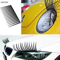 ราคา Tar 1 คู่ Chic สีดํารถ Lashes ไฟหน้าขนตาอุปกรณ์เสริมสติกเกอร์สําหรับรถยนต์ N (29418033353)
