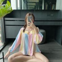 ราคา เสื้อคอเหลี่ยมแขนยาวบอลลูน (7965148838)