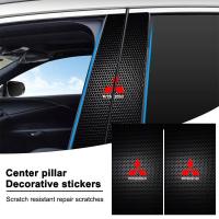 ราคา 2 PC โลโก้รถเสากลางฟิล์มป้องกัน Anti-scratch สติกเกอร์รูปลอกสําหรับ Mitsubishi ASX Lancer Pajero Outlander L200 Lancer EX (41772305927)