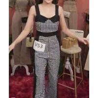 ราคา Jumpsuit จัมสูทแขนกุดขายาว ชิโนริแถบข้าง MM17540 Jumpsuit Long sleeveless jumpsuit Shinori Sidebar (15087130862)