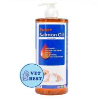 ราคา Pure+ Salmon oil (500ml-ใหญ่) น้ำมันปลาแซลมอน บำรุงขน ผิว แก้ขนร่วง สุนัข แมว (5245770924)