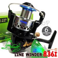 ราคา รอกสปินหมาป่า Line Winder รุ่น AFS 836i ดำ/เงิน #รอก #รอกตกปลา #รอกสปีนนิ่ง #อุปกรณ์ตกปลา #spinning (29462154183)