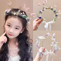 ราคา 【Magpie 】Hanfu เจ ้ าหญิงน ้ อย Headwear เด ็ กดอกไม ้ ป ่ าพวงหรีด Super Immortal Performance Hair Hoops สาวเดินวันเกิดมงกุฎ Hairband อุปกรณ ์ เสริม (28450186736)