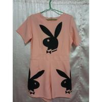 ราคา ส่งฟรี จั้มขาสั้น ก๊อปแบรนด์เพลย์บอย งานซิปหลัง (โอรส) (1608187802)