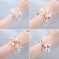 ราคา แฟชั่น Sweet Dreamy Super Fairy ผ้าไหมเส้นด้ายผีเสื้อเจ้าสาวข้อมือดอกไม้เพื่อนเจ้าสาว Sister Group (40762852425)