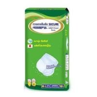 ราคา SEKURE ซีเคียว กางเกงซึมซับ ผ้าอ้อมผู้ใหญ่ แพมเพิสผู้ใหญ่ ขนาด M-L จำนวน 18 ชิ้น 00624 (888520709)