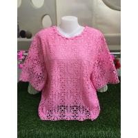 ราคา เสื้อลูกไม้ อก46นิ้ว เสื้อสาวอวบ เสื้อลูกไม้สาวอวบ ใส่ออกงานต่างๆ รุ่น4605-9 (44268033419)