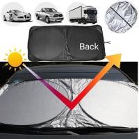 ราคา ม่านบังแดด ป้องกันรังสียูวี แบบพับได้ สําหรับติดกระจกหน้ารถยนต์ (18990707566)