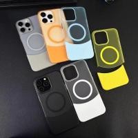 ราคา หรูหรา ประกบกัน ที่ถอดออกได้ 2 ใน 1 เคลือบ สีเคสโทรศัพท์สําหรับ ไอโฟน 15 12 13 14 มือโปร สูงสุด บวก ปลอกชาร์จแม่เหล็กกันกระแทกปกป้องอัลตร้าบาง ความละเอียดสูง ล้าง พีซี ปกหลัง (29154960547)