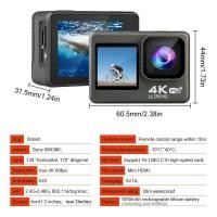 ราคา ชัดแจ๋ว Nanotech กล้องกันน้ำ ถ่ายใต้น้ำ พร้อมรีโมท ระบบกันสั่นครบ 4K Ultra HD waterproof WIFI แถมฟรี ไมค์และรีโมท - สีดำ (28030167082)