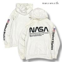 ราคา NASA เสื้อสเวตเตอร์ฮู้ด สตรีทแฟชั่นเสื้อมือสอง size M (28635228482)