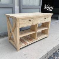 ราคา Kodangmai / โกดังไม้ / โต๊ะอเนกประสงค์ เคาน์เตอร์ครัว ขนาด กว้าง60*ยาว130*สูง80 ซม (27153707967)