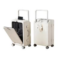 ราคา กระเป๋าเดินทางแบบเปิดด้านหน้าโครงอลูมิเนียมกล่องรหัสผ่านมัลติฟังก์ชั่นที่จับกว้างกระเป๋าเดินทางแบบ ไม่จํากัดเพศ สไตล์ (44268375966)