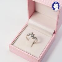 ราคา NJ Diamond แหวนเพชรรูปหัวใจ Swarovski แหวนเงินแท้92.5% ชุบทองคำขาว แหวนสวยๆพร้อมส่ง (28562665036)