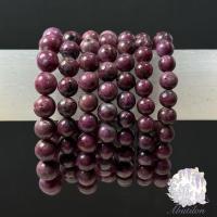 ราคา หินทับทิม กำไลหินทับทิม หินสีแดง Zoisite Ruby เป็นตัวแทนแห่งความรักบริสุทธิ์ หินมงคล กำไลหินหินนำโชค (28536132867)