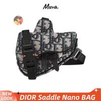 ราคา ดิออร์Dior NANO Men/Saddle Bag ผู้ชาย/กระเป๋าข้าง/กระเป๋าสะพายข้าง/กระเป๋าสะพายข้าง/Mini 1 (29821666991)