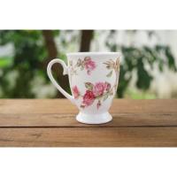 ราคา Aynsley Rose Pattern แก้วมัคทรงสูง ใบใหญ่ (43259212717)