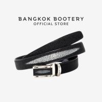 ราคา BANGKOK BOOTERY เข็มขัด รุ่น Auto Buckle หนังปลากระเบน หนังแท้ (25066194371)
