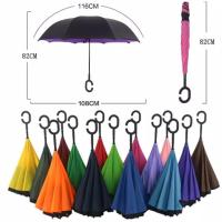 ราคา [DEASHOP] REVERSE UMBRELLA KAZBRELLA UMBRELLA C-HANDLE 2 LAYERS คุณภาพสูง - UPSIDE DOWN UMBRELLA (24895680718)