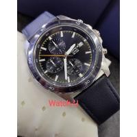 ราคา นาฬิกาCASIO EDIFICE CHRONOGRAPH สายหนังสีน้ำเงิน รุ่น EFR-526L-2CV /EFR-526L-2C (22352880886)