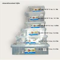 ราคา กล่องพลาสติกอเนกประสงค์ มีฝาปิด หูล็อก สีขาวใส กล่องอเนกประสงค์ซ้อนได้ พร้อมฝาล็อก (43871412713)