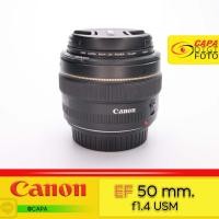ราคา [USED] CANON EF 50 mm.F1.4 USM YC *With Box**อดีตประกันศูนย์ (26105639302)