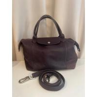 ราคา longchamp le pliage cuir หนังแกะ สีม่วง สภาพใช้งาน (21279291708)