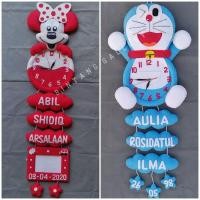 ราคา นาฬิกาแขวนตัวอักษรผ้าสักหลาด / นาฬิกาแขวน (10607125058)